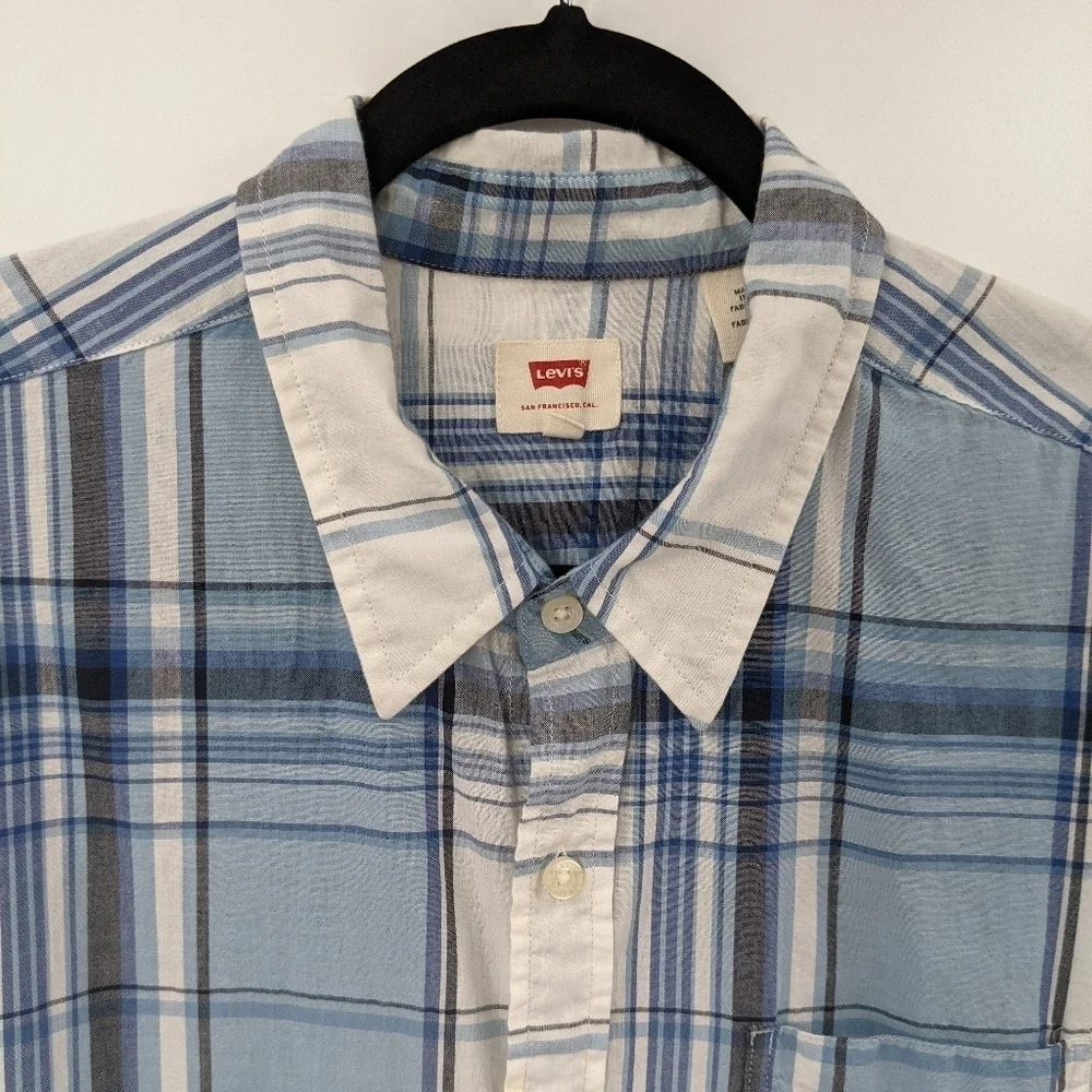 Men's LEVI'S Plaid Short Sleeve Shirt